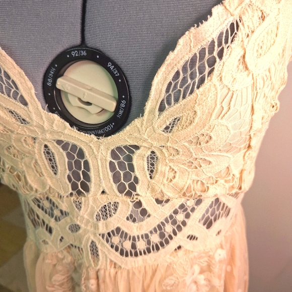 Magnolia Spegetti Strap Maxi Lacy Dress Size S - Picture 5 of 10